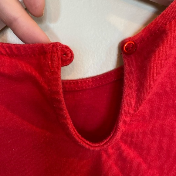 Vintage Disney Minnie Mouse Fanny Pack Dress Girls 6/6x Red Sleeveless - Picture 5 of 6